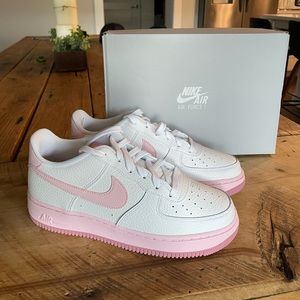 Nike Air Force 1 (GS) 6Y white/pink foam UK 5.5
